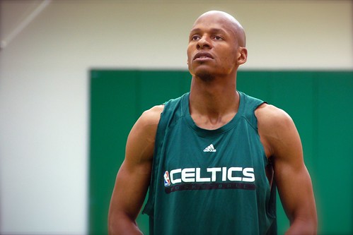 Ray Allen shooting at the