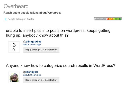 WordPress on Overheard