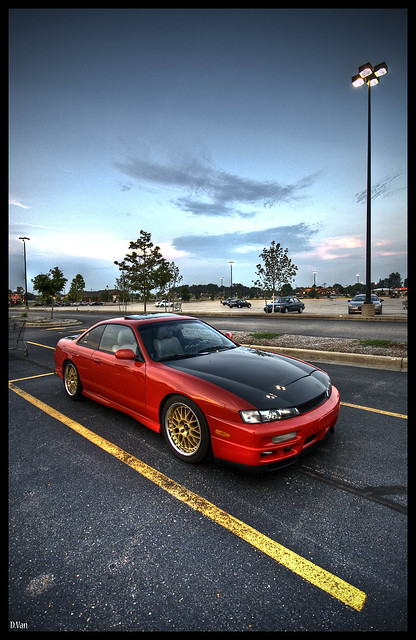 red nissan silvia 1997 240sx s14 gt30 rb25det
