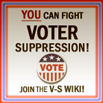 voter suppression wiki logo
