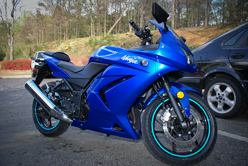 kawasaki ninja 250r blue. Blue Kawasaki Ninja 250r