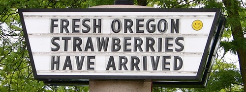 Oregon is so proud of local strawberries
