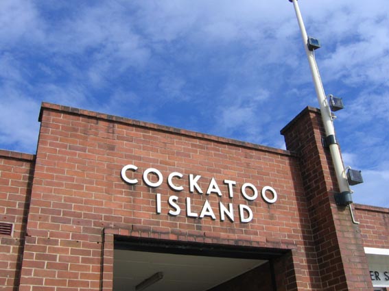 Cockatoo island_sign