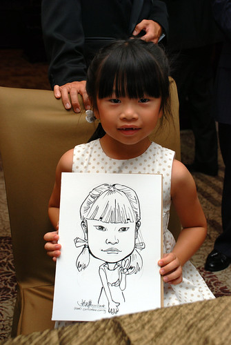 caricature live sketching for wedding dinner 120708  - 34