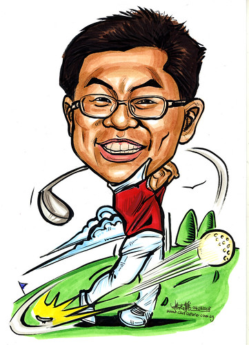 Caricature for  Sembcorp - golfer