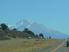 Mt. Shasta from the car window