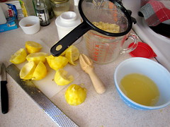 Making Meyer Lemon Sorbet