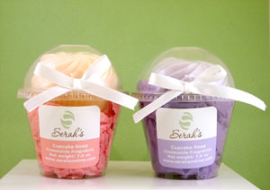 Cupcake Soaps - Pink & Purple