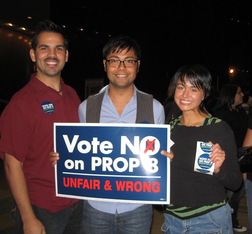 No on 8 supporters at Margaret Cho concert
