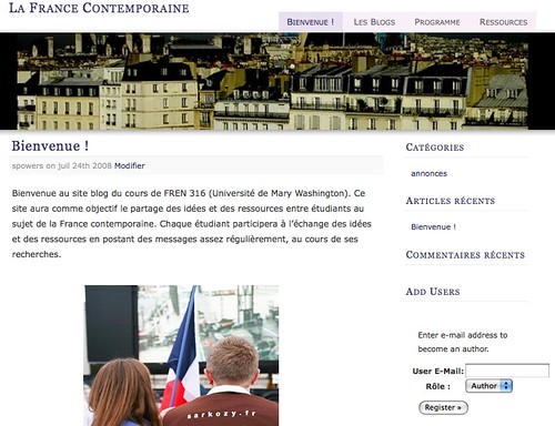 Image of French Theme in WPMu