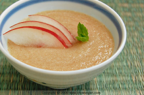 Chilled White Peach Soup