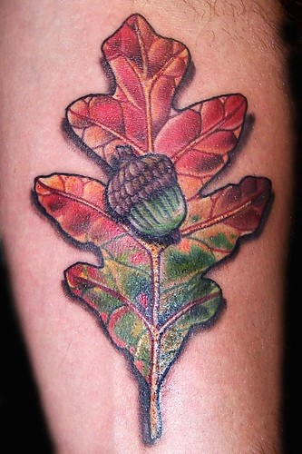  oak leaf tattoo 