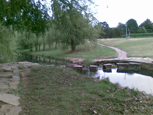 Path across drain