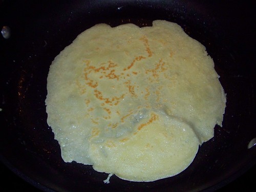 cooking crepes