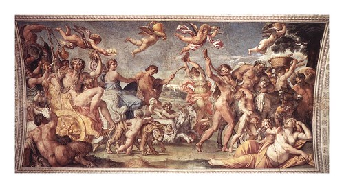 03b-Triunfo de Baco y Ariadna  fresco original
