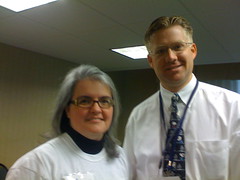 Diane Serley and Wesley Fryer at MASSCUE 2008