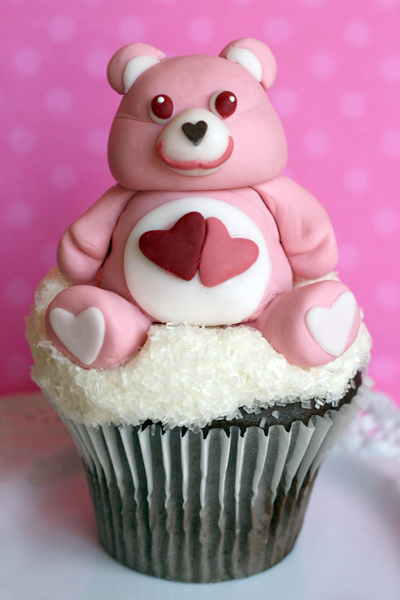 Care Bear on a Cloud Cupcake
