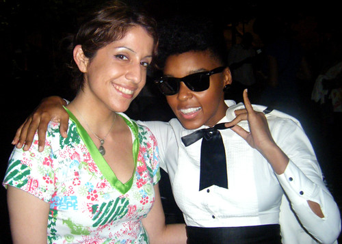 Daniela posing with Janelle Monae @ Afro-Punk