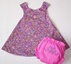 Pretty Paisley dress and diaper set size 9-12M