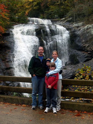 Family at Bald River Falls