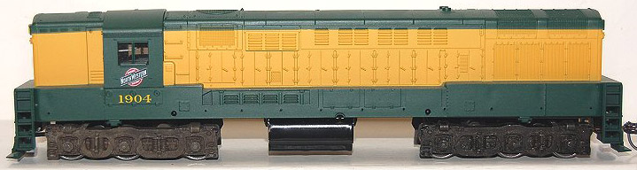 Athearn HO scale H24-66 Trainmaster frame with dummy trucks