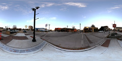 Spherical Photograph at the Corner of Delaware Street and 3rd Street in Leavenworth, Kansas