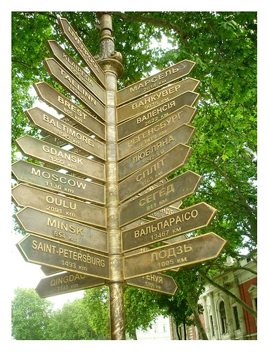 Distances post: from Odessa to Cities of the World ©  Cubamemucho Odessa, Ukraine