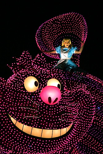 Tokyo Disneyland Dream Lights - Alice and Cheshire Cat by meanderingmouse