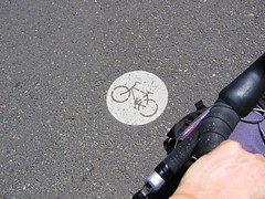 bike path marker