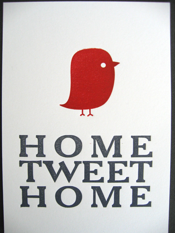 home tweet home print