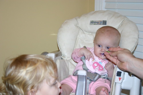 Madelyn's first solids