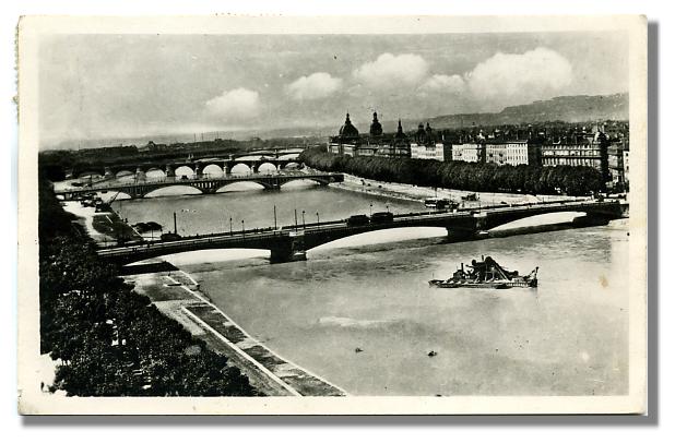 26 - LYON - Perspective des Ponts sur le Rhône