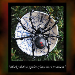 Black Widow Spider Christmas Ornament