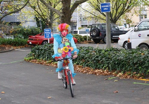 Watch Out For Cyclists Week clown spotted
