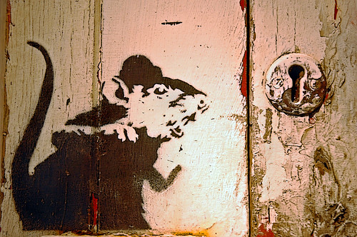 Lock Picking Rat by Banksy