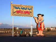 'Yabba Dabba Doo means Welcome' - Welcome Sign...