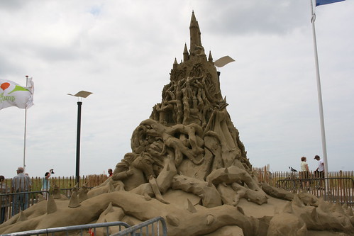 Sleeping Beauty sand sculpture