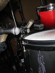 Joey Jordison snare drum and mics