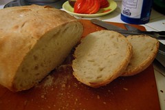 Dinner: Fresh baked bread