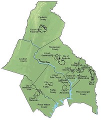 metro Washington comprises DC, 2 states, 7 counties, & 13 independent cities & towns (by: Metro Wash COG)