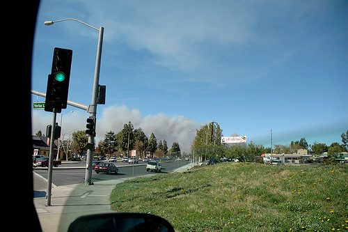 Pics During the Yorba Linda Fires 2008
