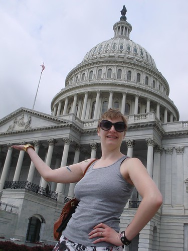 Erica and the Capitol Building!