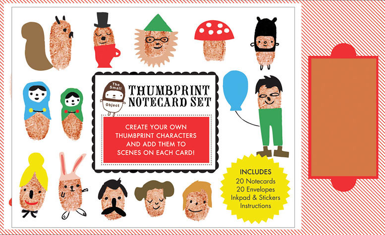 thumbprint notecard set