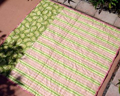 summer small quilt backside