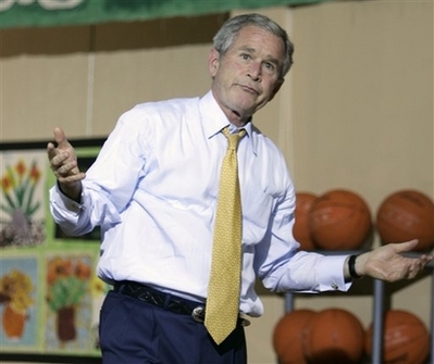 Bush & the basketball game of doom, 6.16.08   9