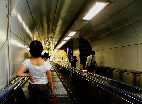 Chuo Line escalator at Tokyo Station