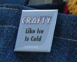 Craftster Pin: Crafty Like Ice Is Cold