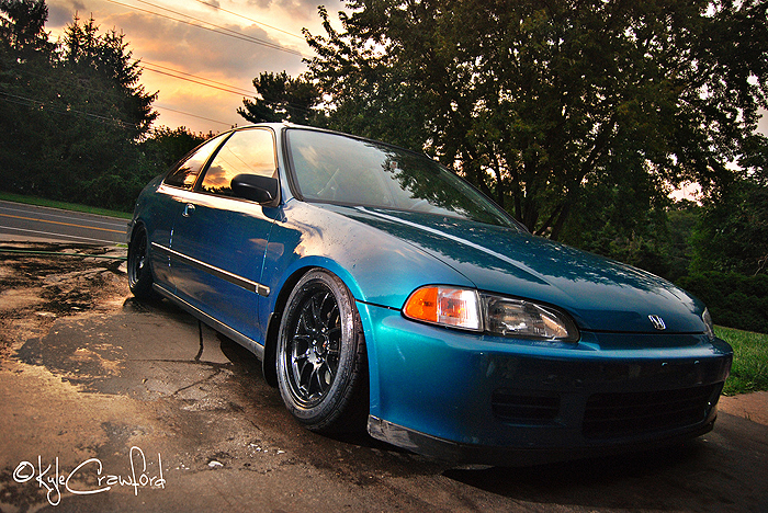 I have 15x8's on my ej1 right now dumped. I didn't roll my fenders at all 
