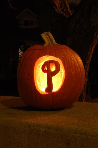 Phillies Logo Pumpkin. Phillies Pumpkin by
