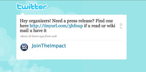 Join the impact on twitter